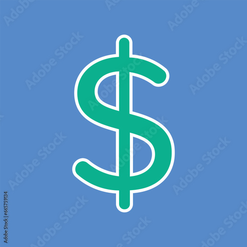 usd money, vector finance clipart