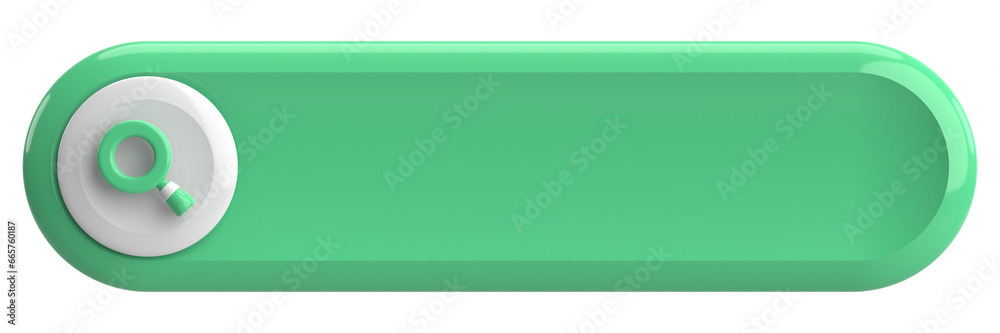 Search field. Search bar. 3D illustration. Search field. Search bar. 3D illustration.