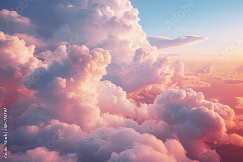 Macro photography of fluffy clouds