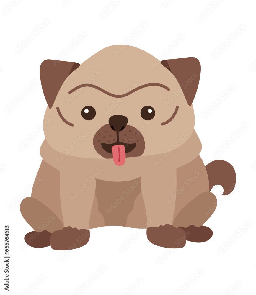 dog pug illustration dog pug illustration