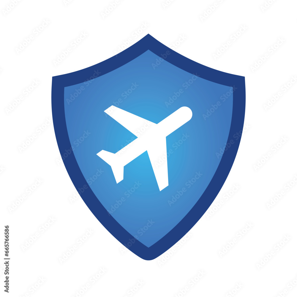 Travel insurance vector logo