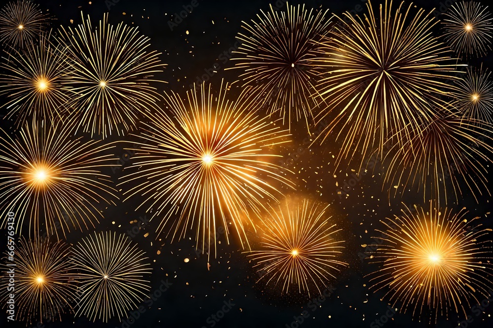 fireworks on the night sky fireworks on the night sky