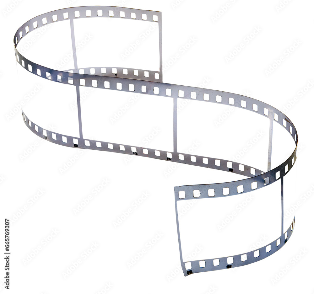 Film image isolated on a transparent background.