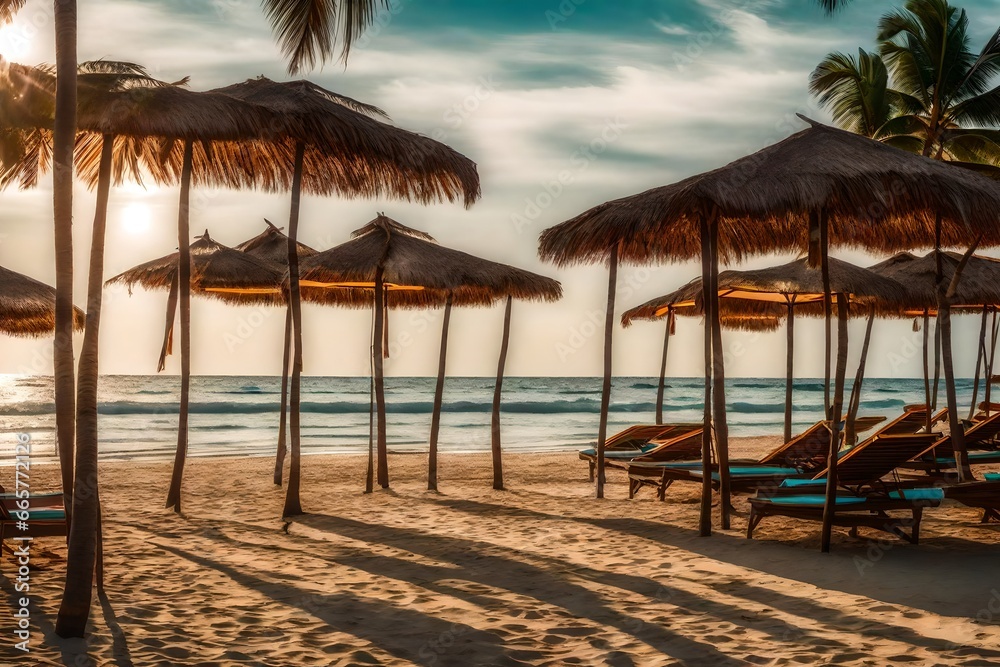 beach at sunset