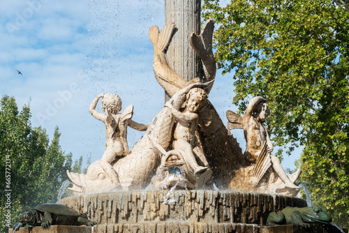 Historical fountain of Madrid
