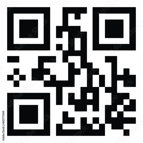 Qr Code Flat Icon Isolated On White Background