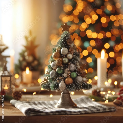 christmas tree and gifts decoration christmas background for social media