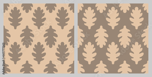 Autumn background with light brown oak leaves

Simple flat seamless background vector image silhouette. Suitable for design on the theme of autumn, textile, postcard design, holiday invitation.
