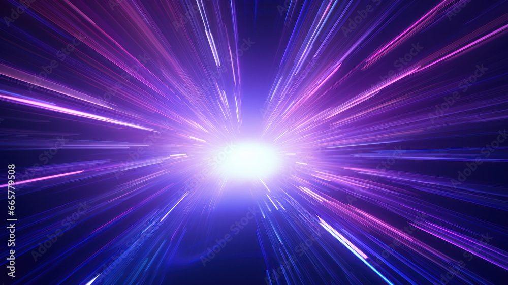 Obraz premium Eternal Light Tunnel, Abstract Infinity Background
