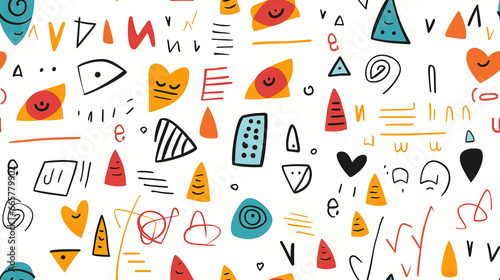 Abstract Seamless background with stars