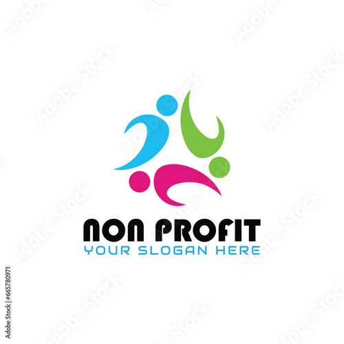 help non profit logo design vector