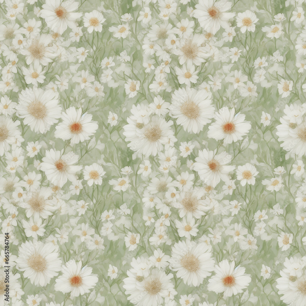 Fototapeta premium daisies in a field
