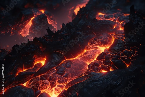 Aigenerated Image Of Dangerous Magma Manifestations © Anastasiia