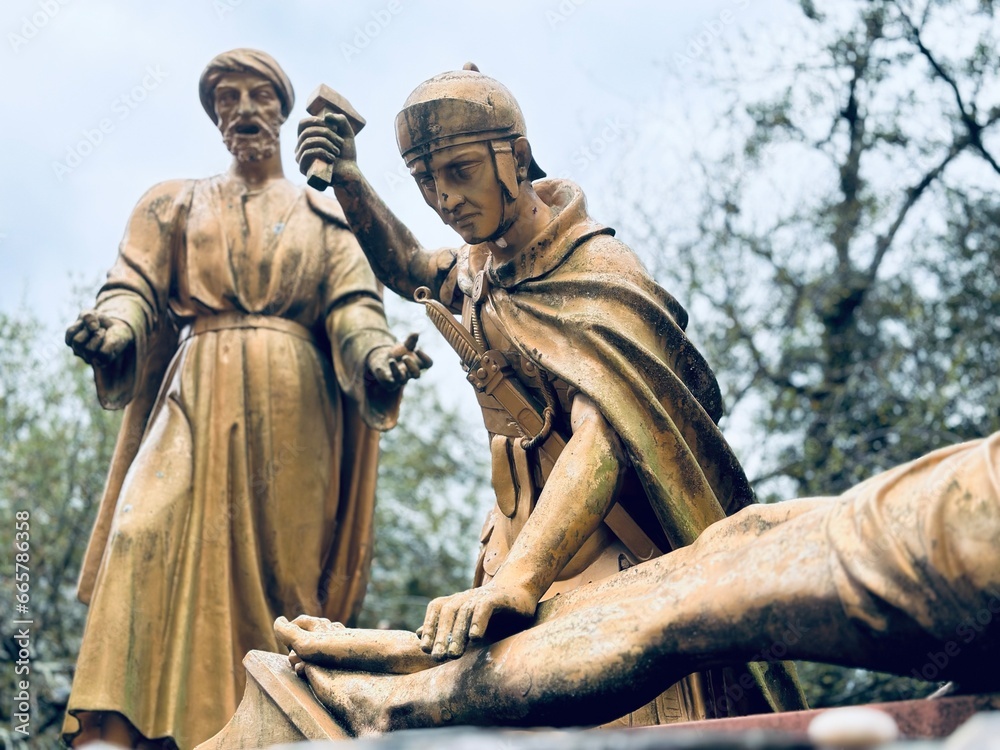 Fototapeta premium Via crucis Lourdes