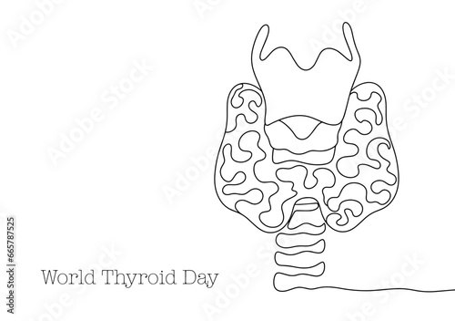 Thyroid. Holiday. One line