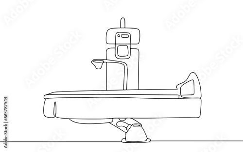 X-ray machine. One line