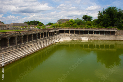 Anaikulam (elephant pond) in the Gingee Fort complex, Villupuram district, Tamil Nadu, India © Manivannan T