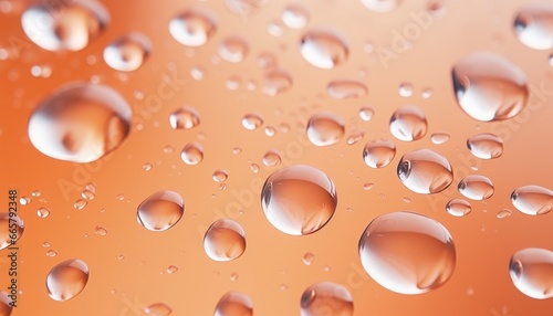 close up of droplets, on glass background ,flat lay paper 