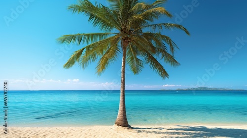 Photo of tropical beach view