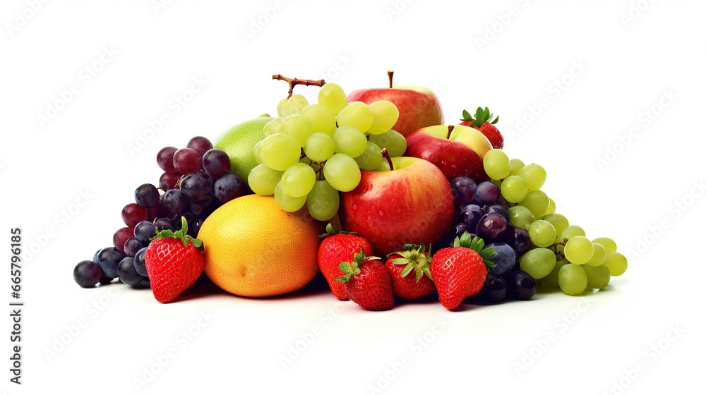 Photo Vibrant collection of healthy fruit and vegetables