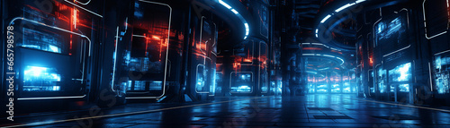 Futuristic cyberpunk urban cityscape, Neon Lights, background