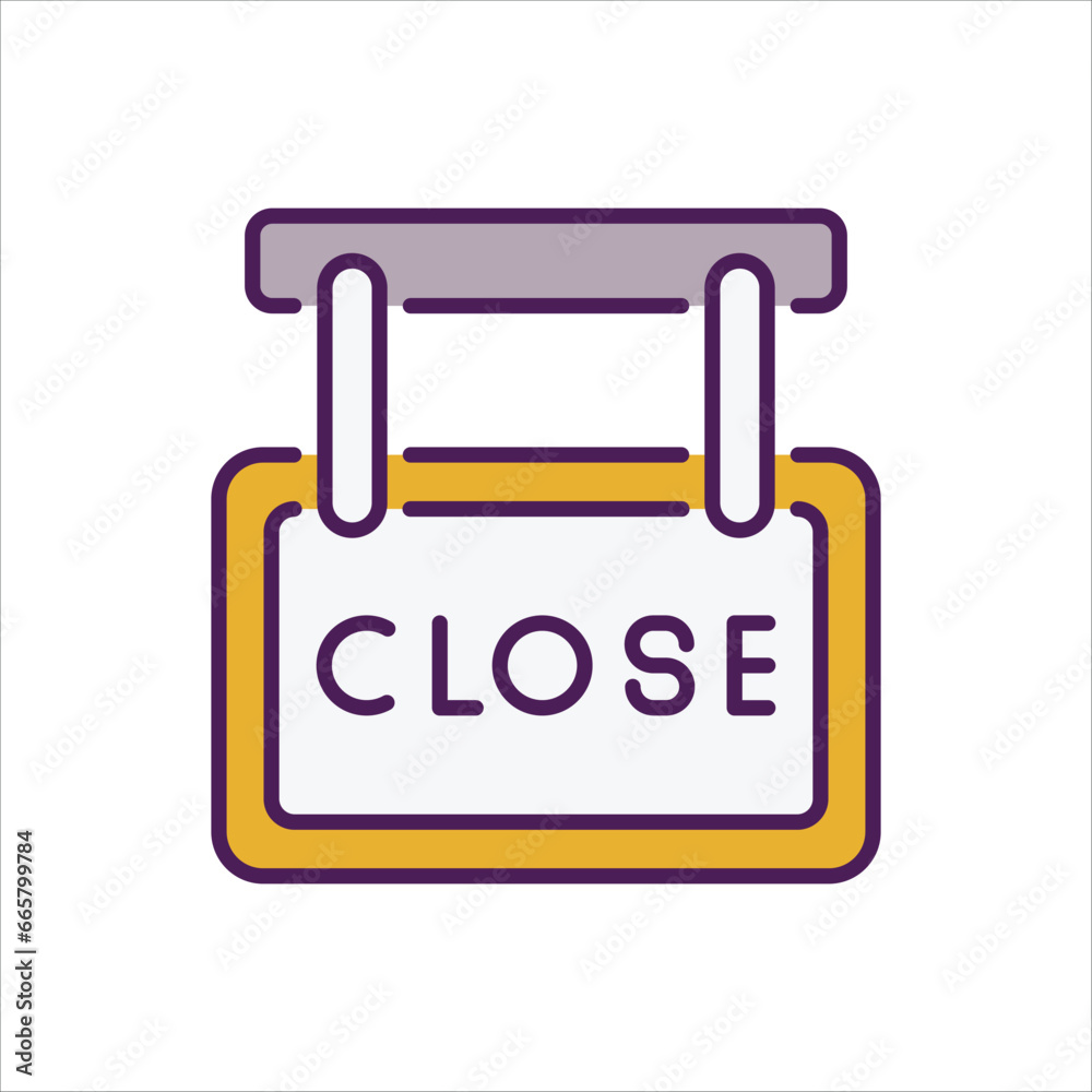 Close icon islolate white background vector stock illustration. Close icon islolate white background vector stock illustration.