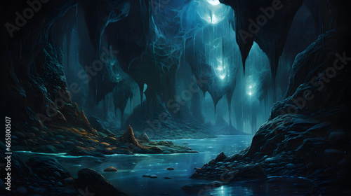 Obraz na płótnie Beautiful abyss illustration
