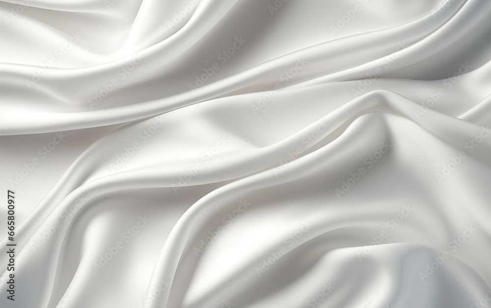 White Silk Fabric Texture Background