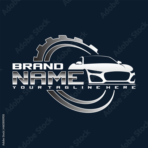 sport car logo template, Perfect logo for business related to automotive industry