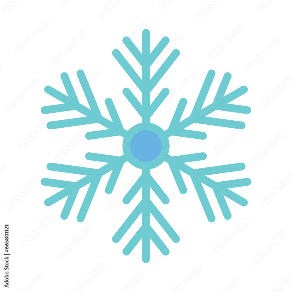 Snow flake icon design, illustration design