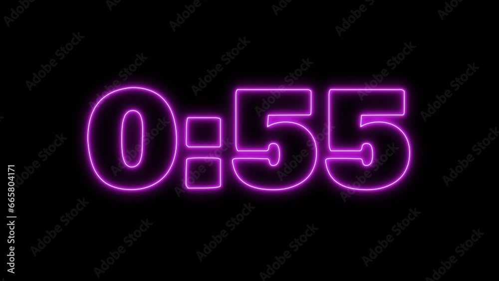 Digital One-Minute Countdown Timer Digital One-Minute Countdown Timer