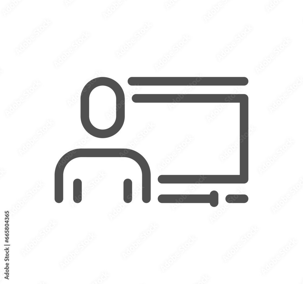 Learning management system related icon outline and linear vector. Learning management system related icon outline and linear vector.