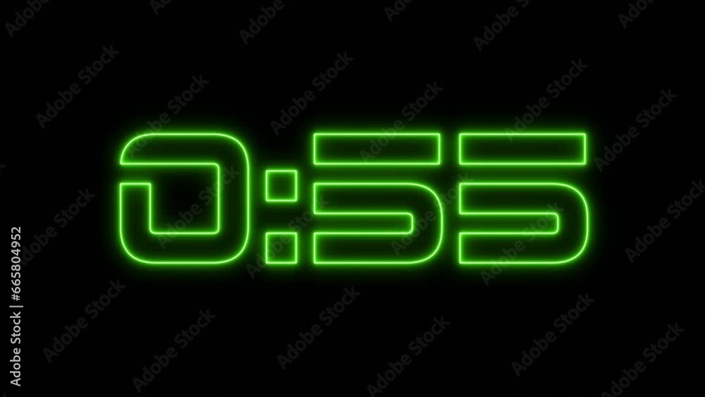 Digital One-Minute Countdown Timer Digital One-Minute Countdown Timer