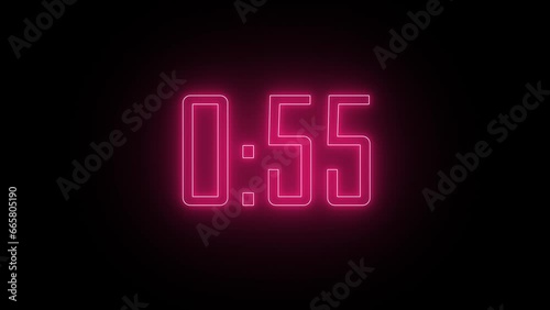 Digital One-Minute Countdown Timer