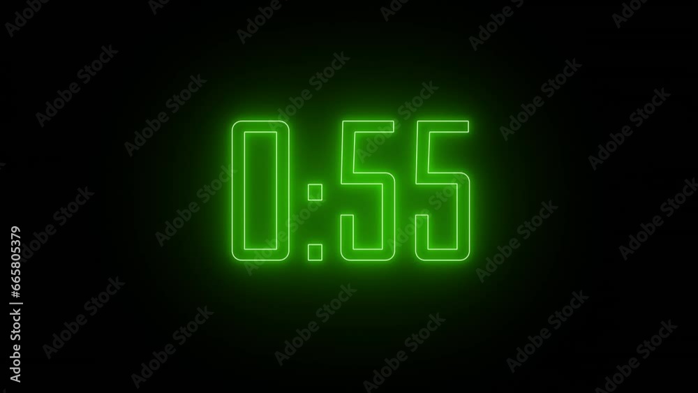 Digital One-Minute Countdown Timer Digital One-Minute Countdown Timer