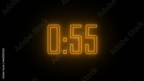 Digital One-Minute Countdown Timer