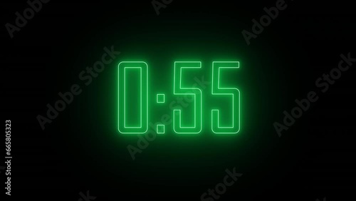Digital One-Minute Countdown Timer