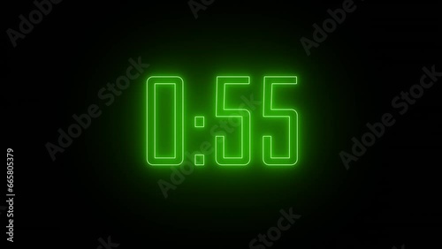 Digital One-Minute Countdown Timer