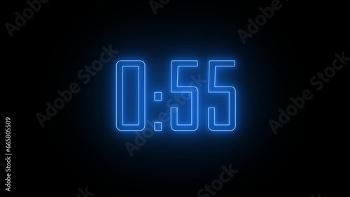 Digital One-Minute Countdown Timer