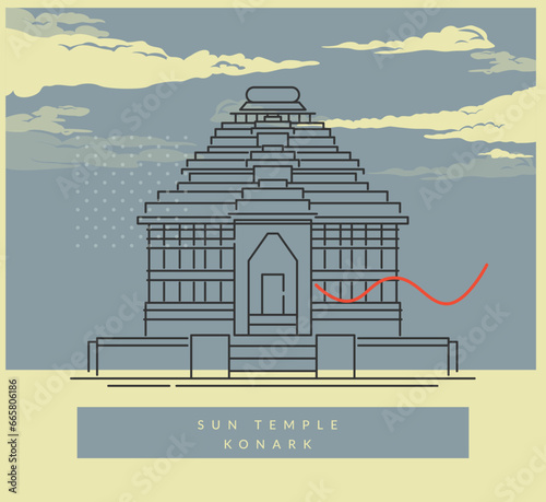 Konark Sun Temple - Odisha - Icon photo