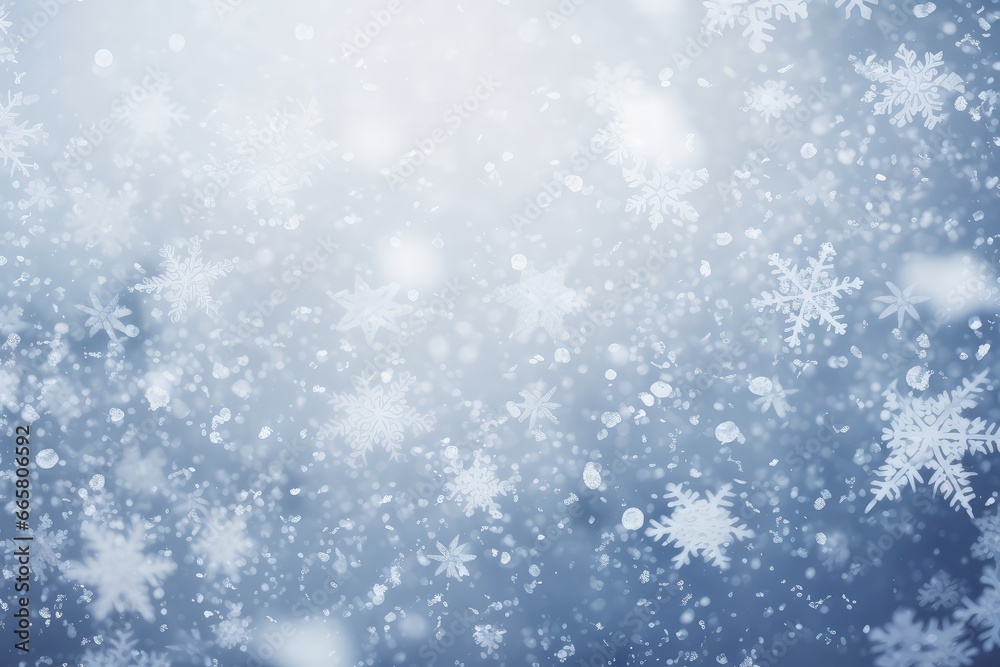 Universal winter background with snowflake - generative ai