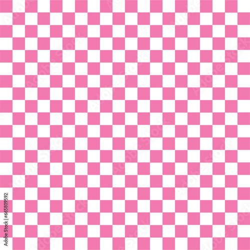 Abstract background with squares. Seamless light Magenta and white pattern.