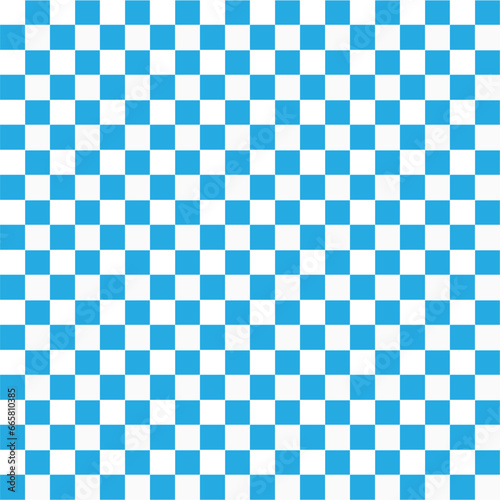 Abstract background with Squares. Seamless Blue And White Checkerboard Pattern.