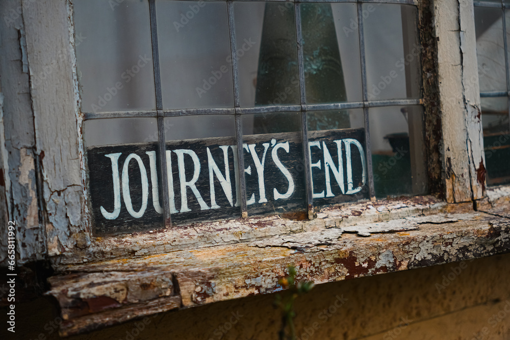 Fototapeta premium sign in old building