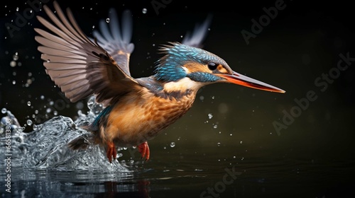 bird in water © Ahtesham