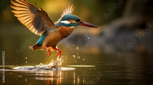 bird in water © Ahtesham