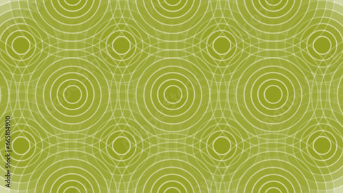 Green abstract background with circles