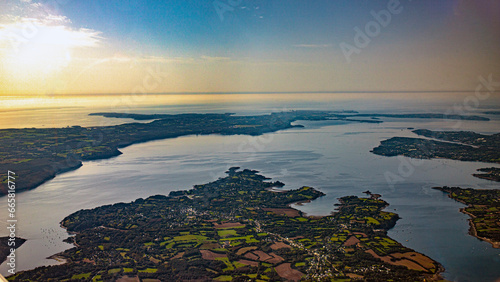 brest fnistere in french britania atlantic ocean coastline between le conquet and vierge island photo