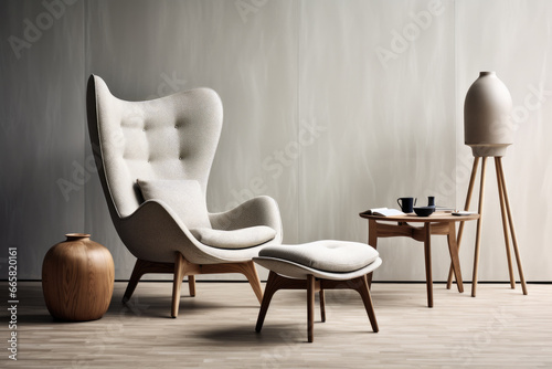 Modern Scandinavian furniture, minmal interior design