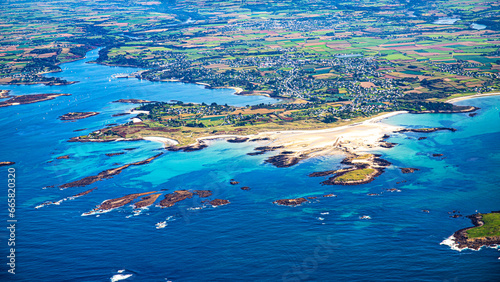 brest fnistere in french britania atlantic ocean coastline between le conquet and vierge island photo